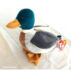 Ty Beanie Baby Jake the Mallard duck With Tag Retired MINT 1997